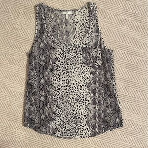 Joie animal print silk tank